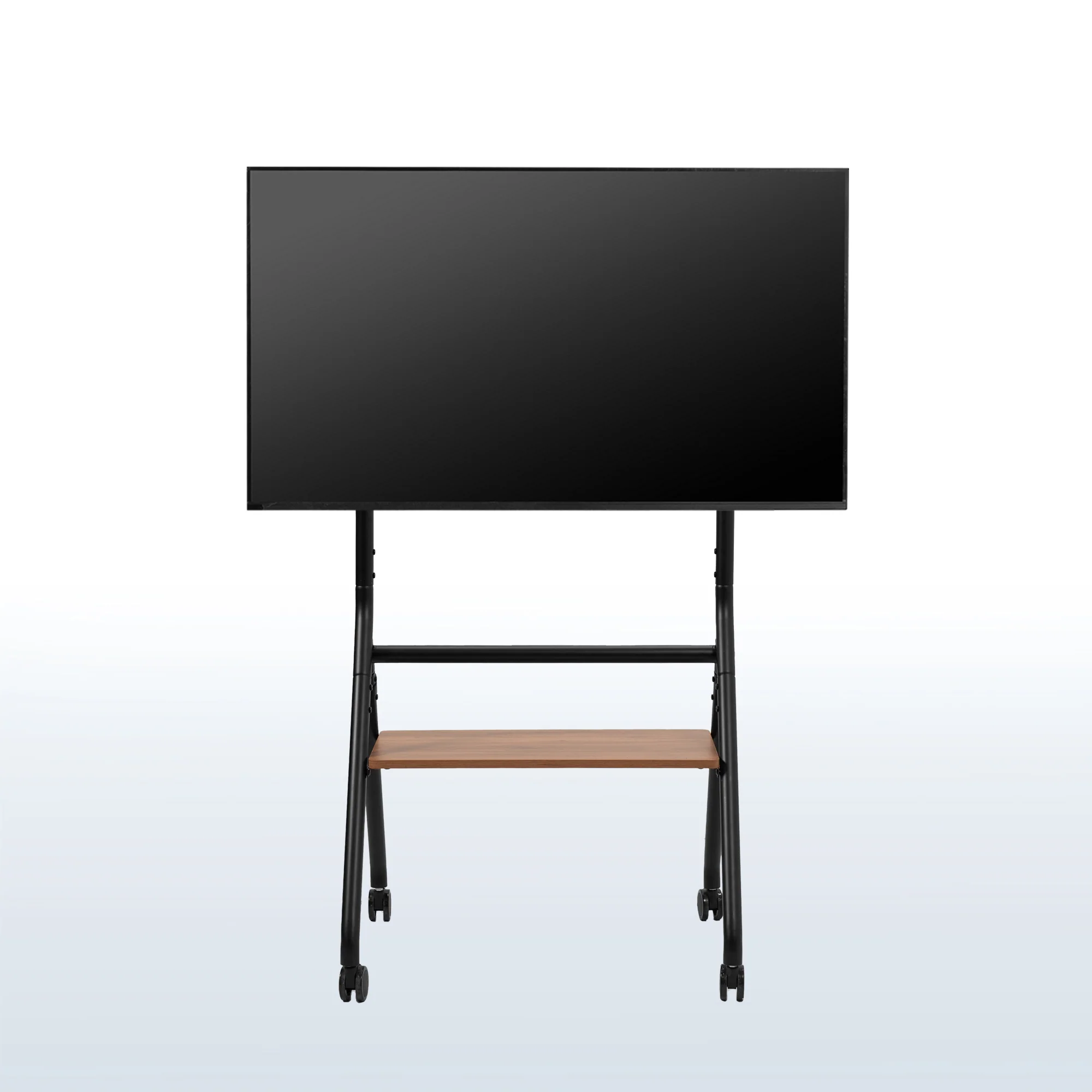 Mobile Studio TV Stand with Shelf for 37” to 86” TVs