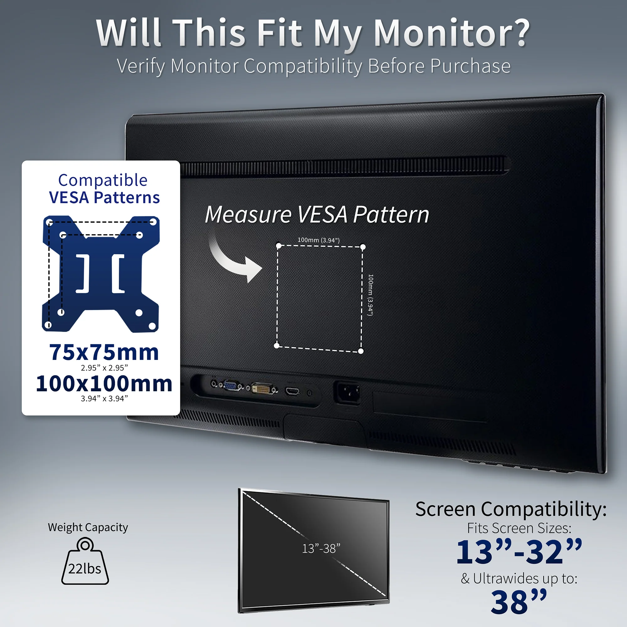 Single Monitor Desk Mount - Up to 38" Screens - Image 4