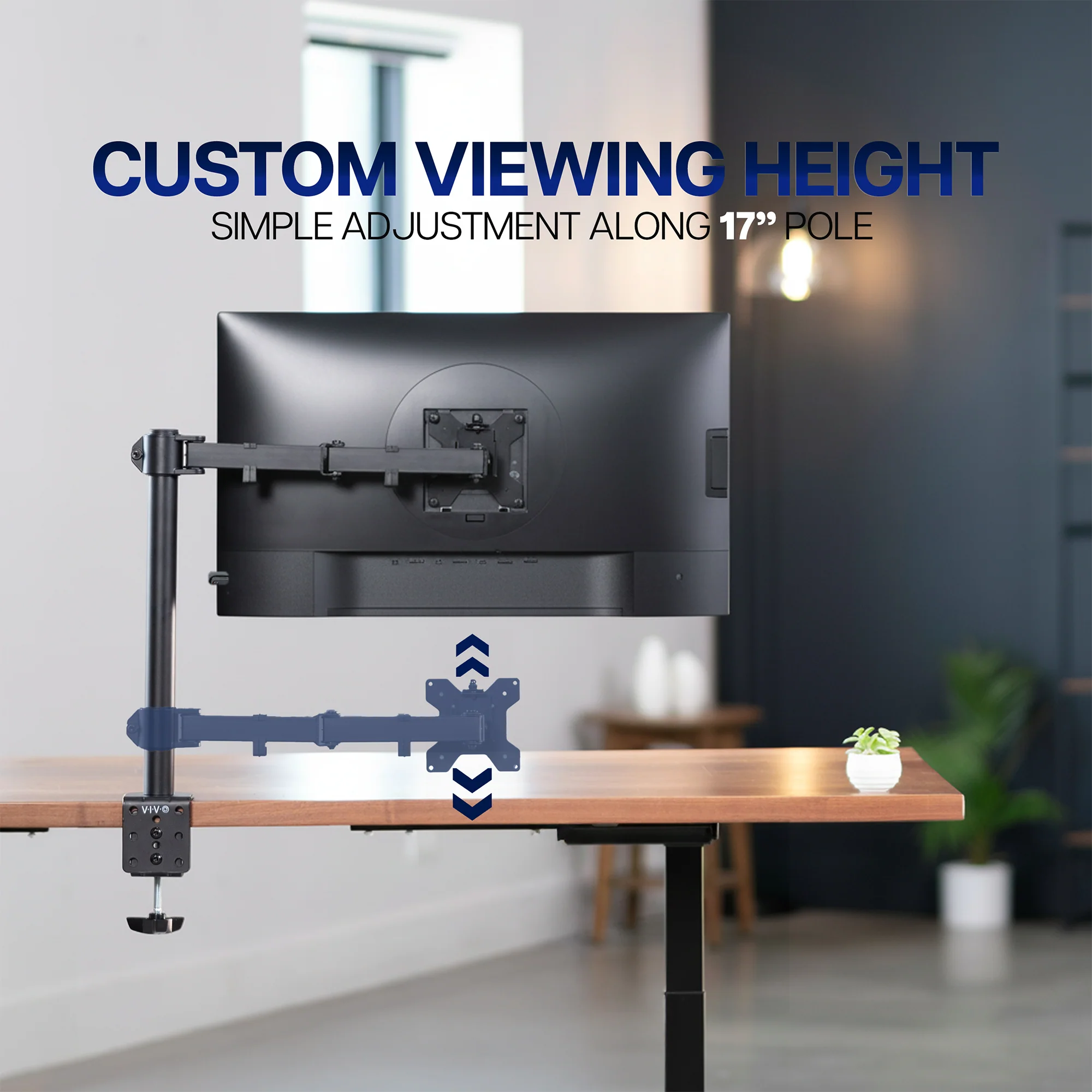 Single Monitor Desk Mount - Up to 38" Screens - Image 7