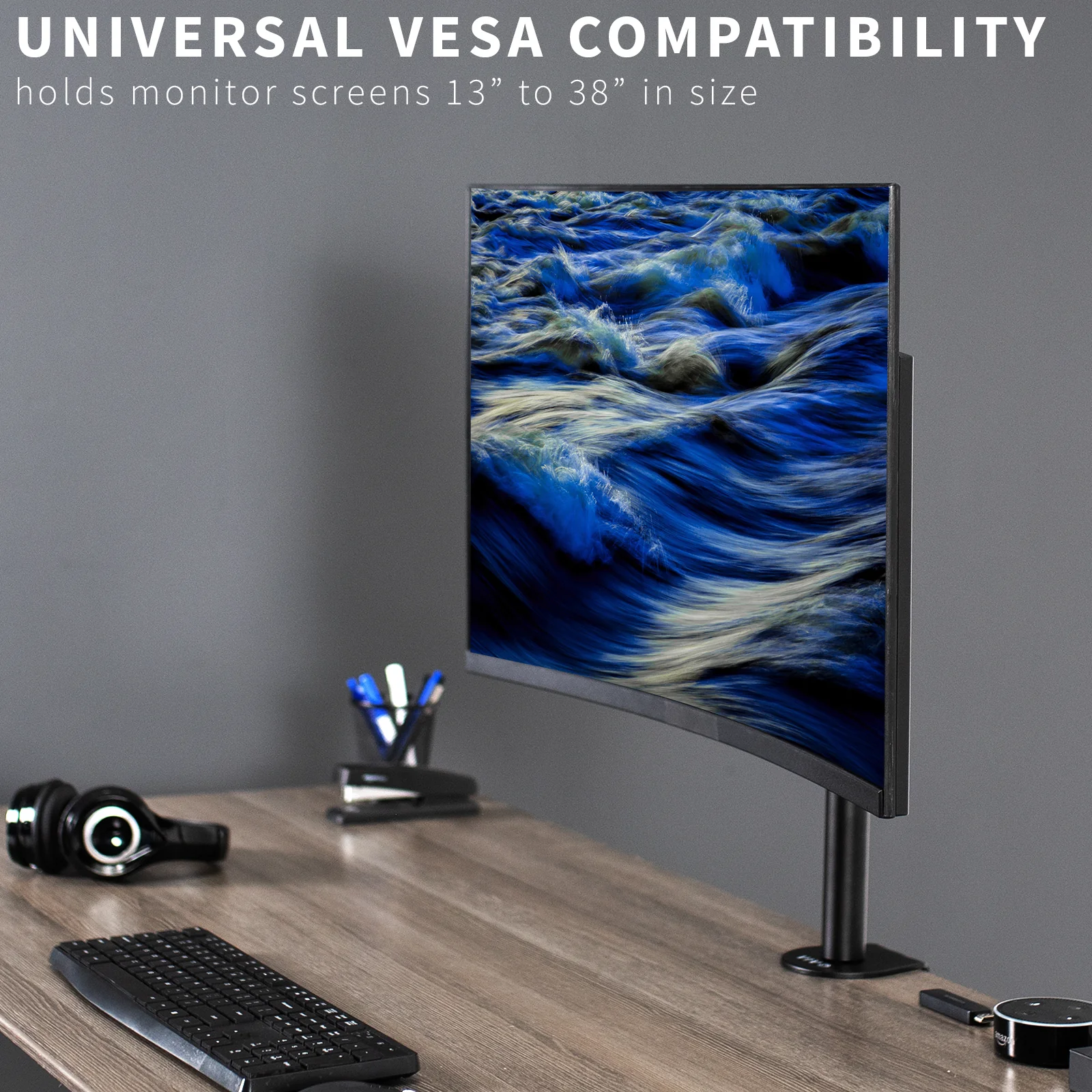 Single Monitor Desk Mount - Up to 38" Screens - Image 4