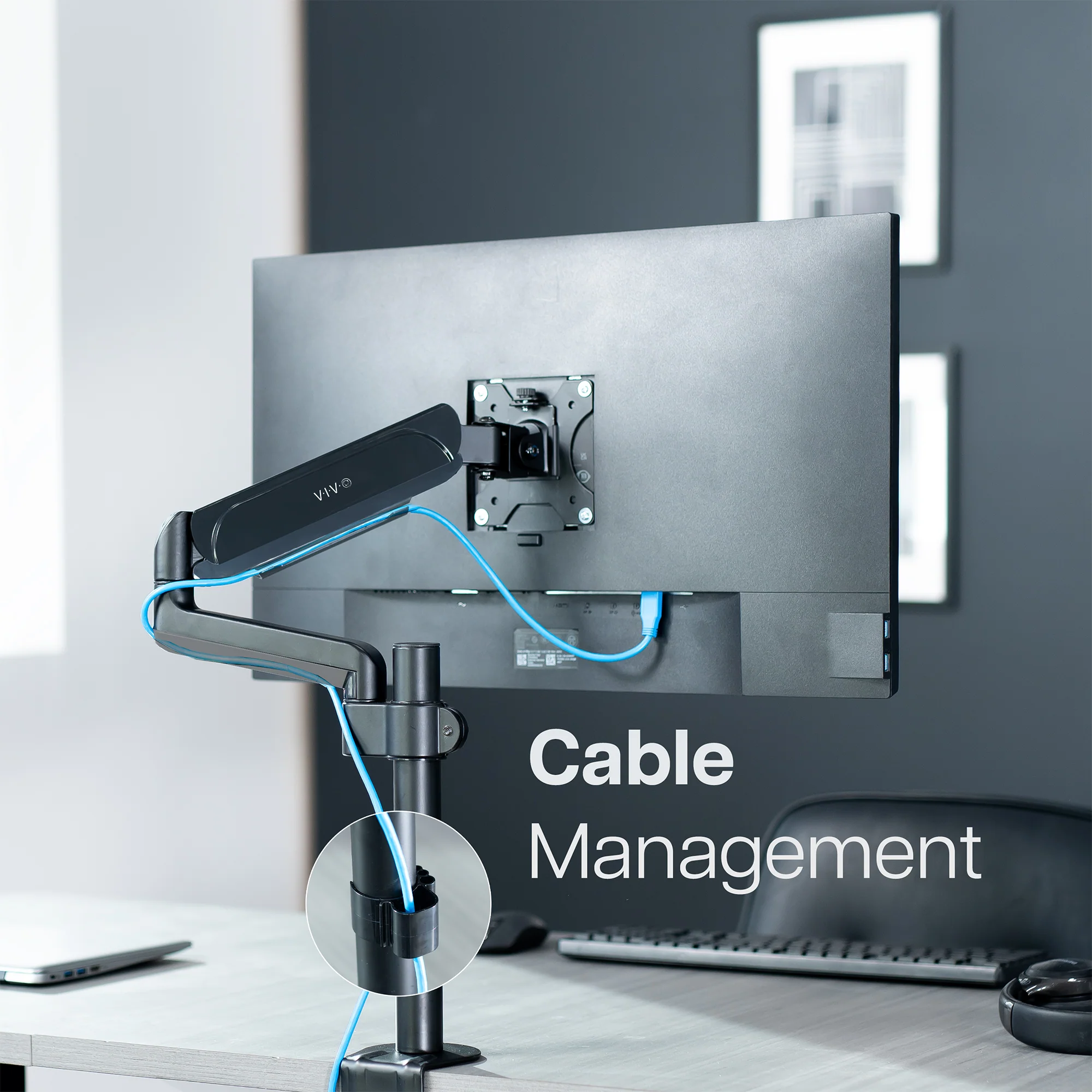 Mechanical Arm Single 17” to 32” Monitor Desk Mount - Image 9