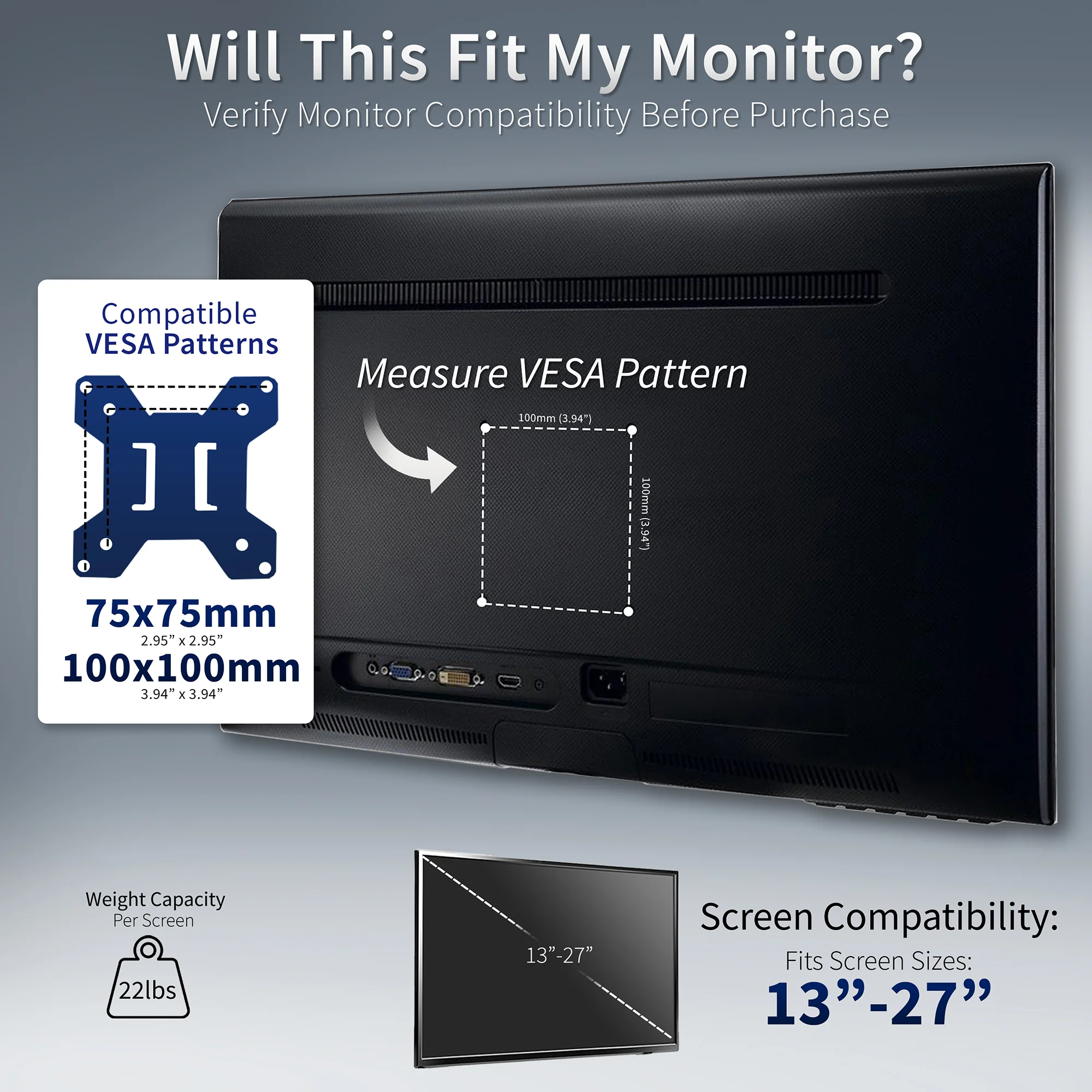 Dual Monitor Desk Stand - Up to 38" Screens - Image 7