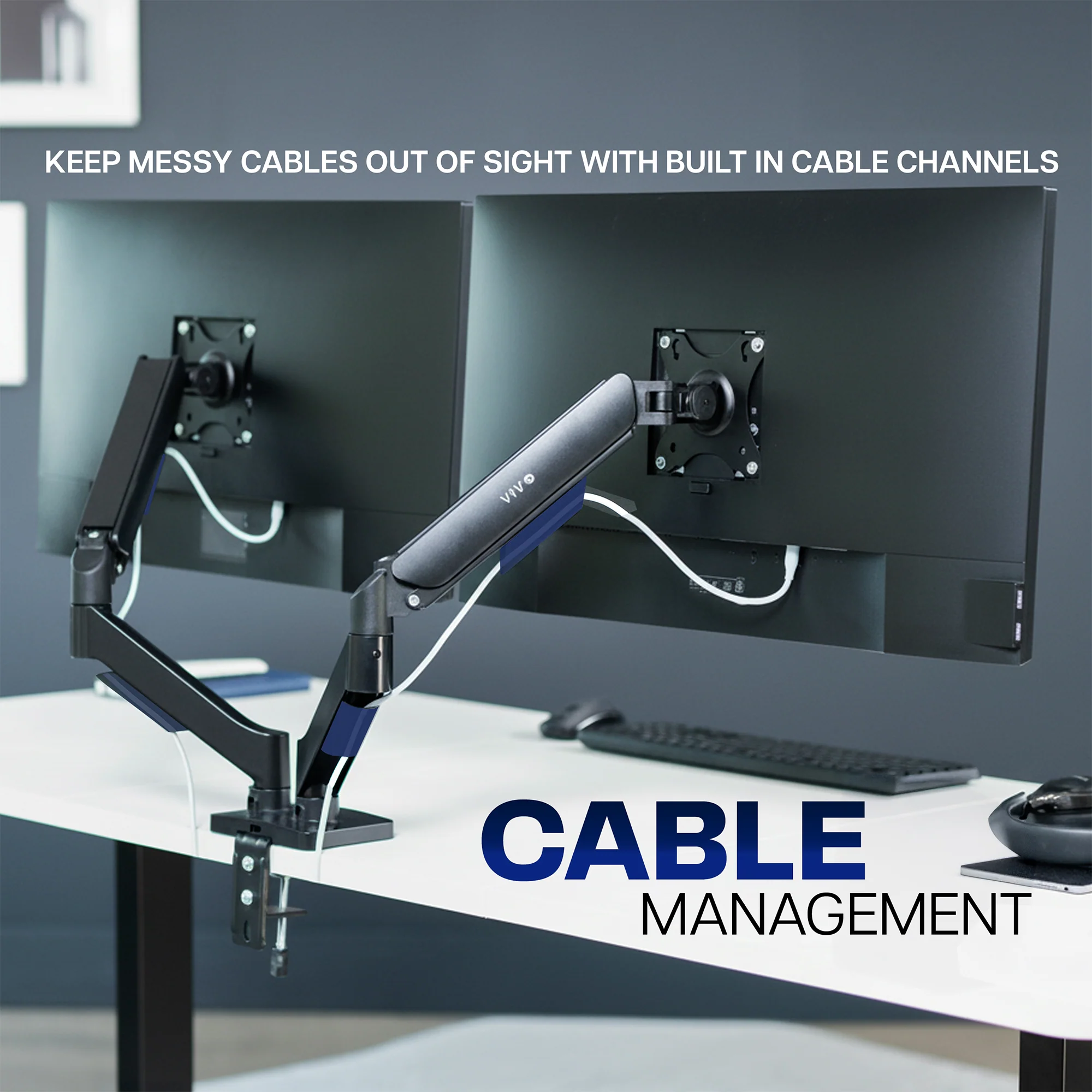 Mechanical Arm Dual 17" to 32" Monitor Desk Mount - Image 8