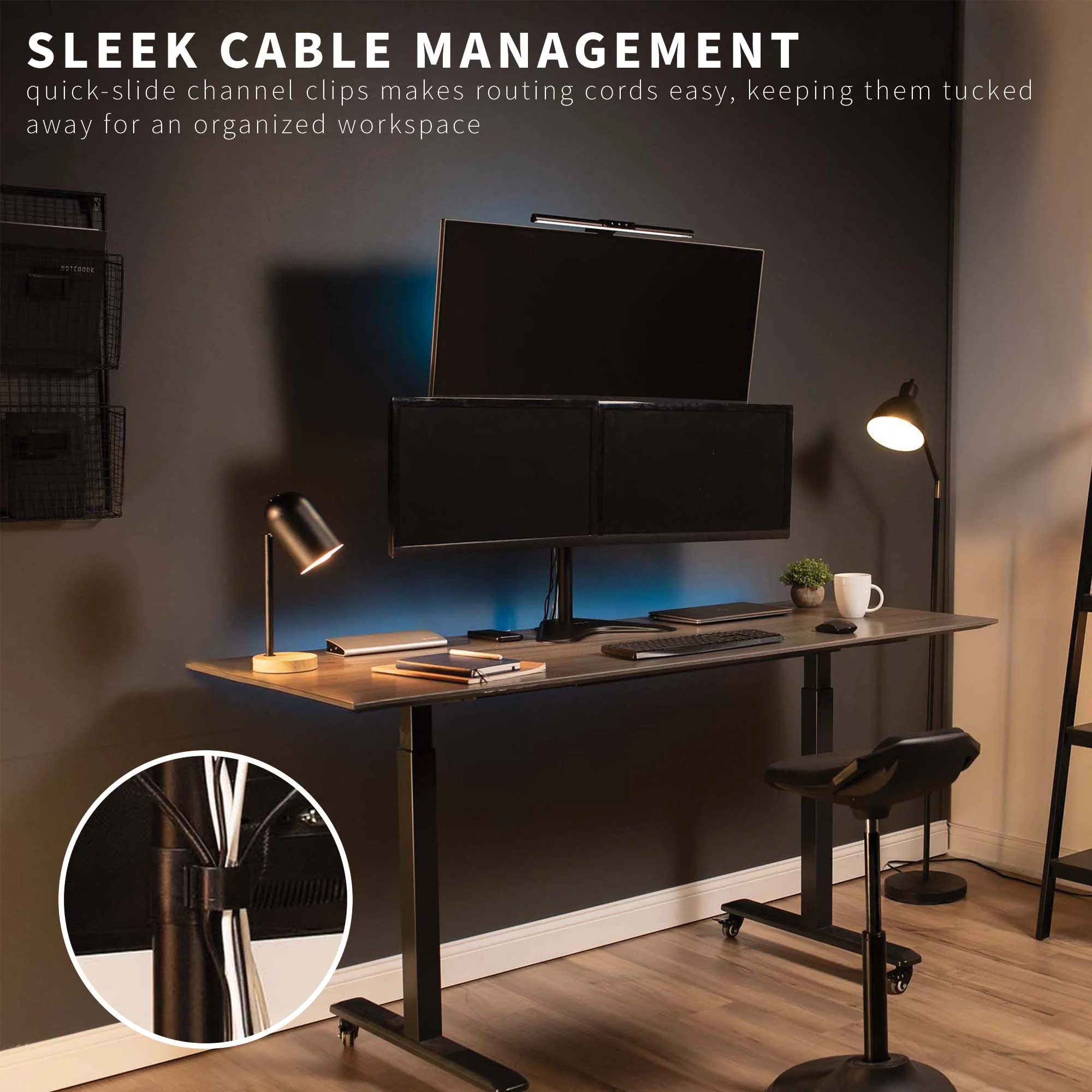 Triple 13” to 30” Monitor Desk Stand - Image 6