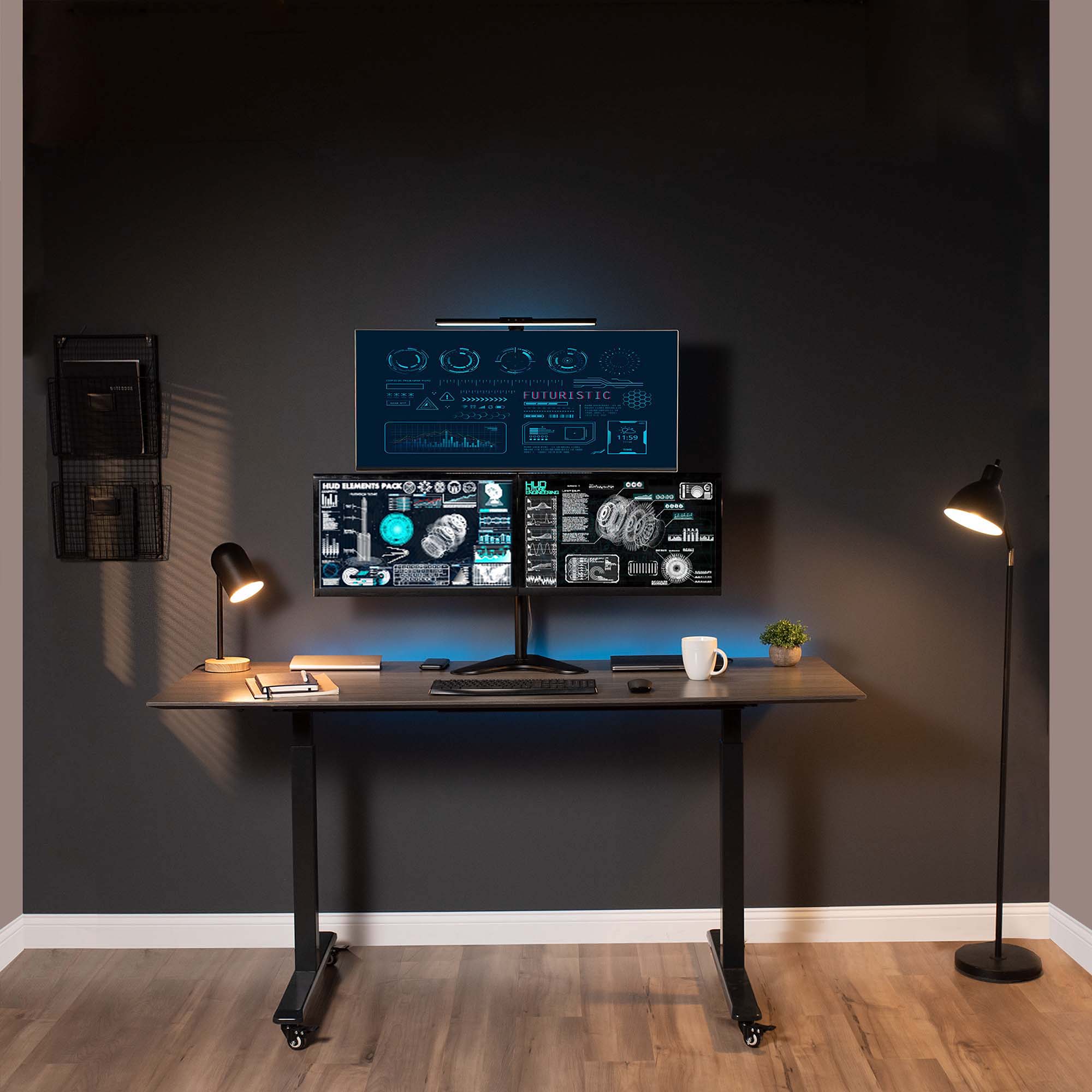 Triple 13” to 30” Monitor Desk Stand - Image 8