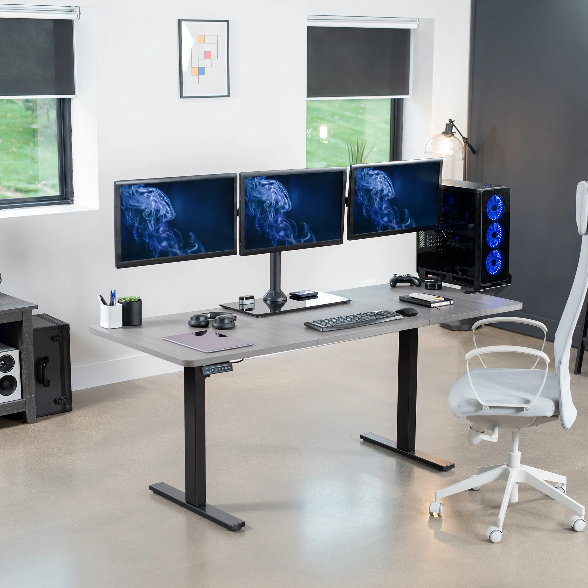 Triple 13” to 24" Monitor Desk Stand - Image 8