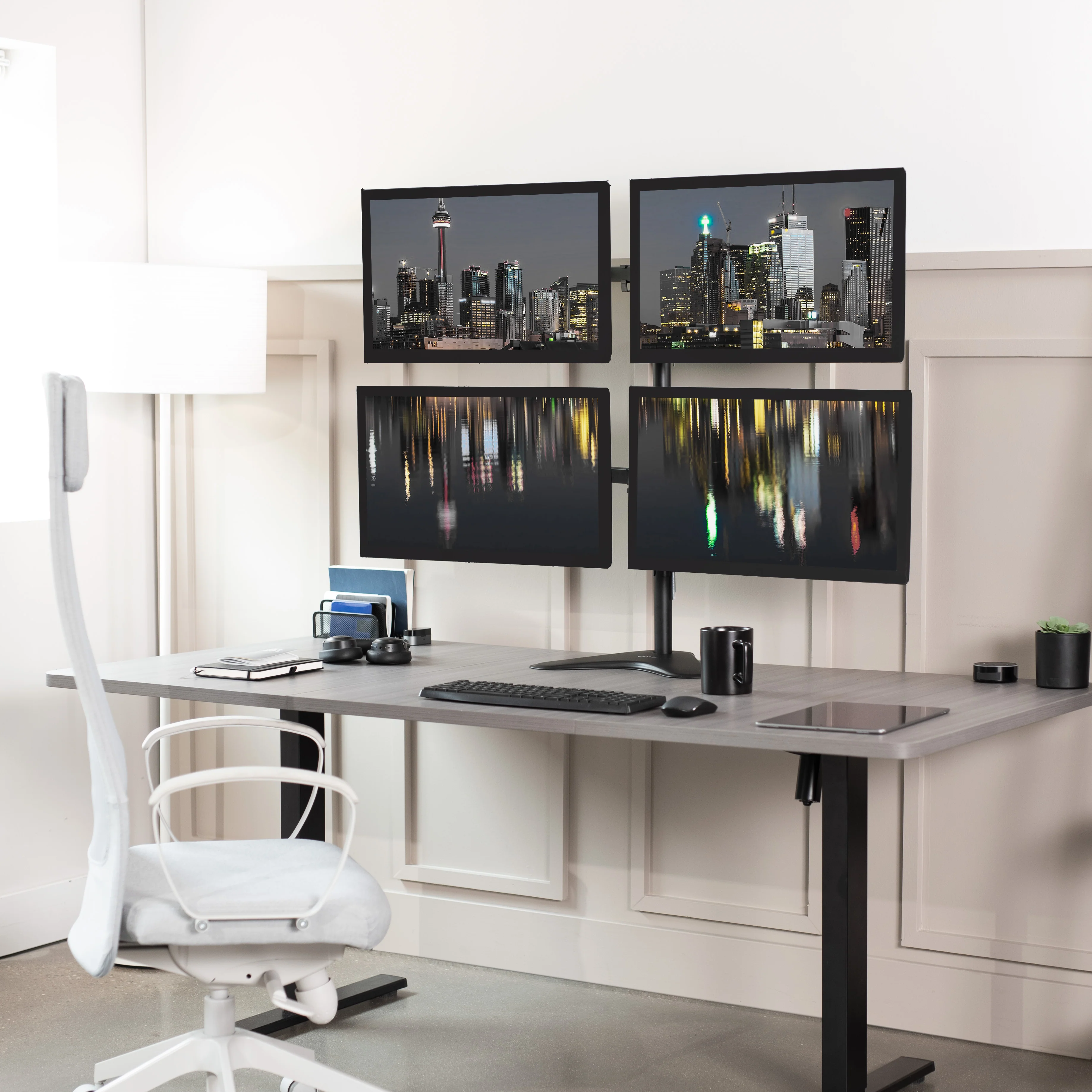 Quad 13” to 30" Monitor Desk Stand - Image 2