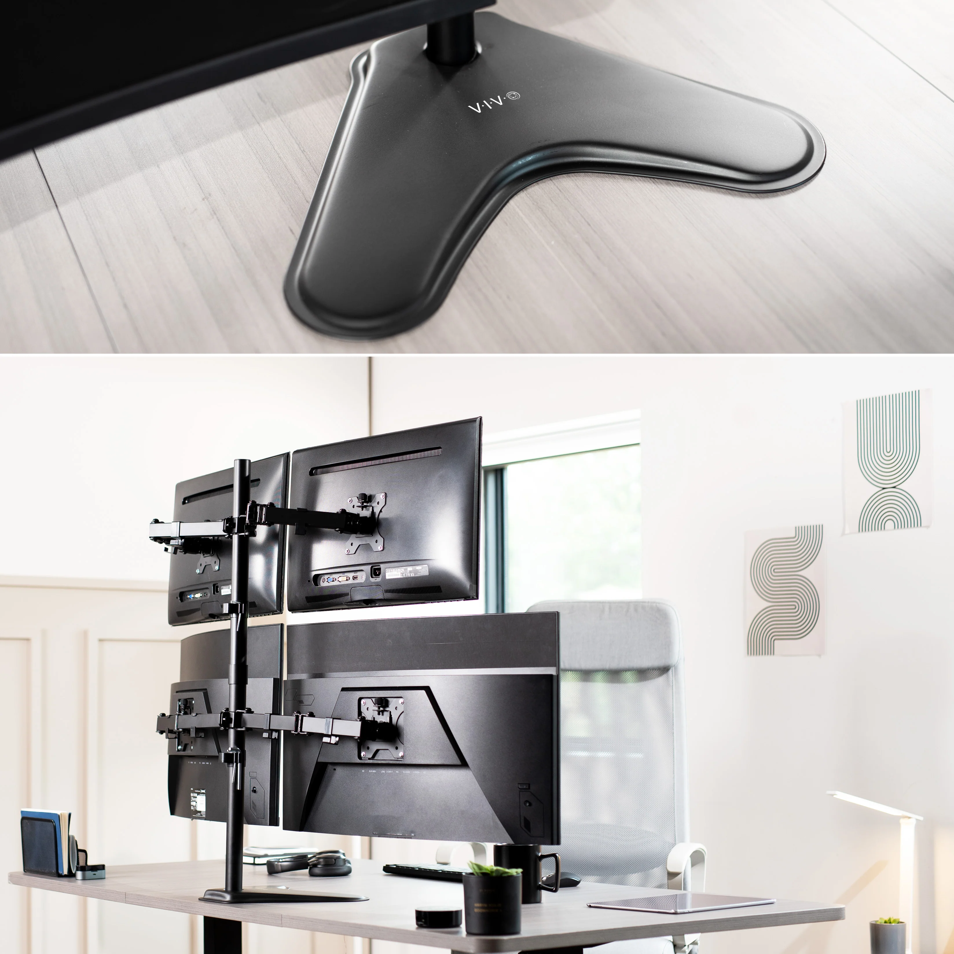 Quad 13” to 30" Monitor Desk Stand - Image 4