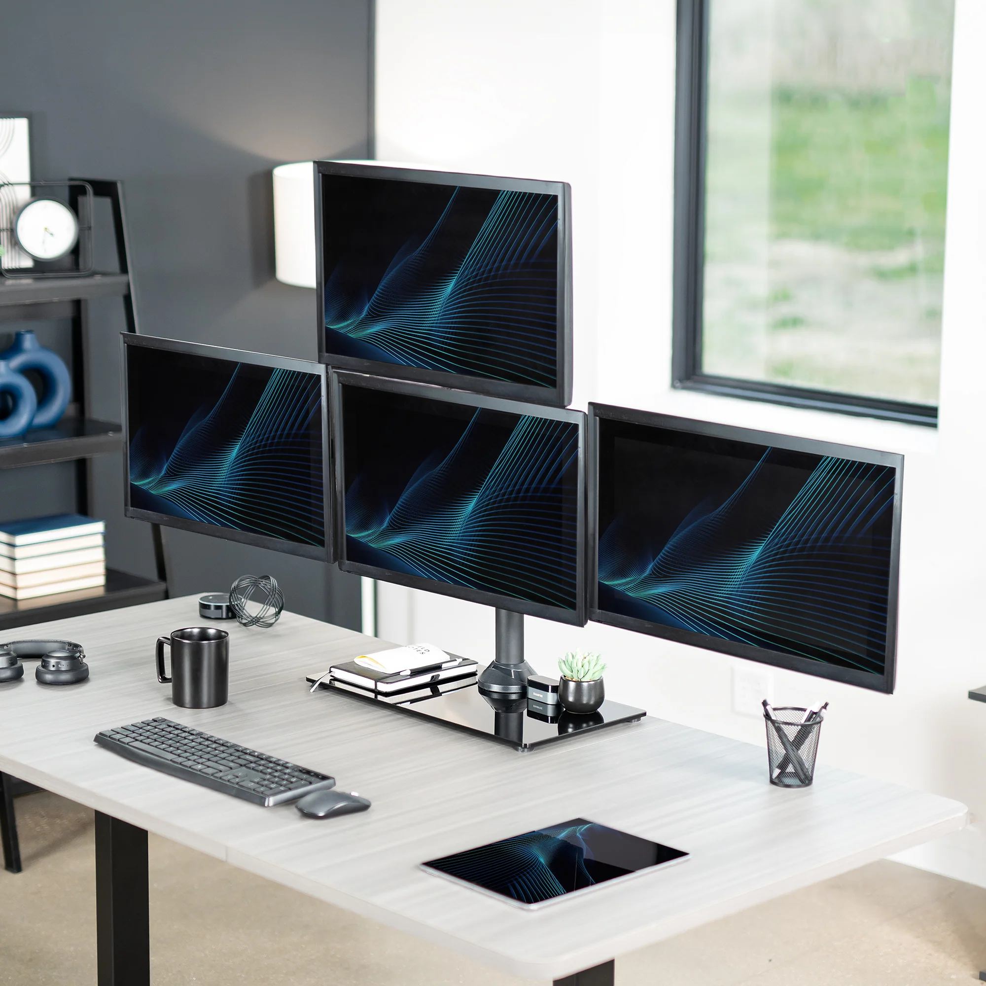 Quad 13” to 24" Monitor Desk Stand - Image 2