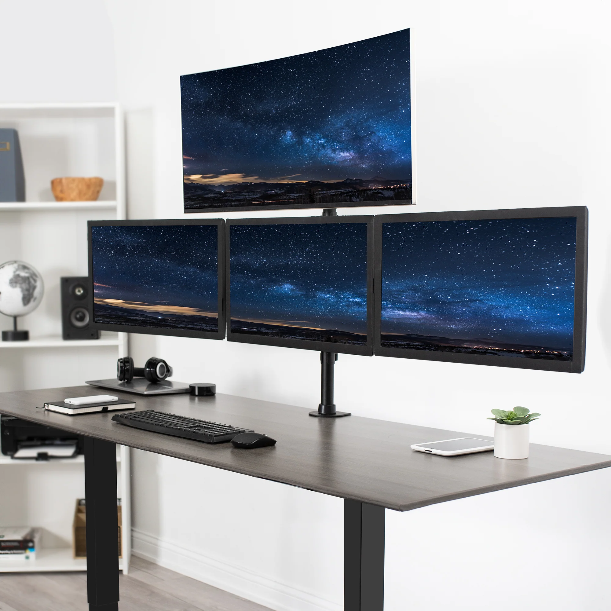 Quad 13” to 24" Monitor Desk Mount - Image 2