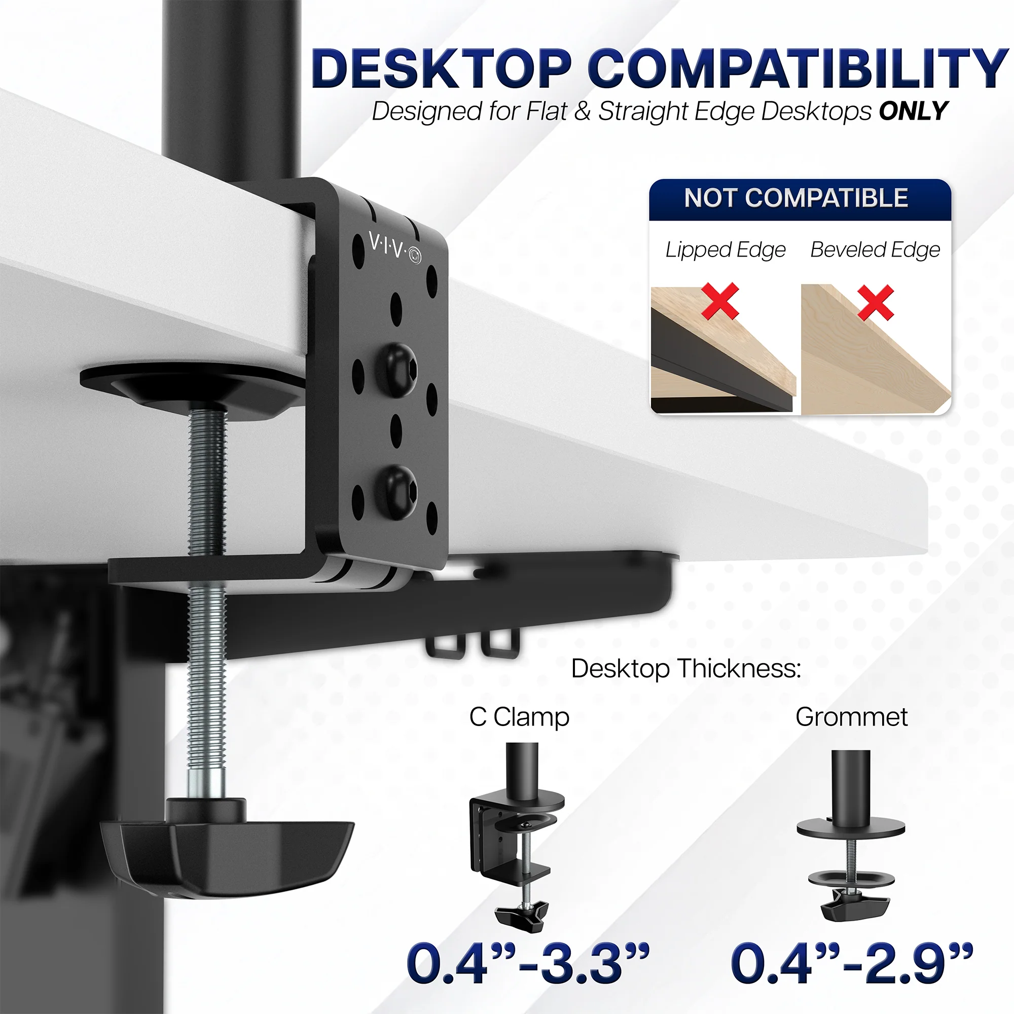 Dual Monitor Desk Mount - Up to 24" Screens - Image 6