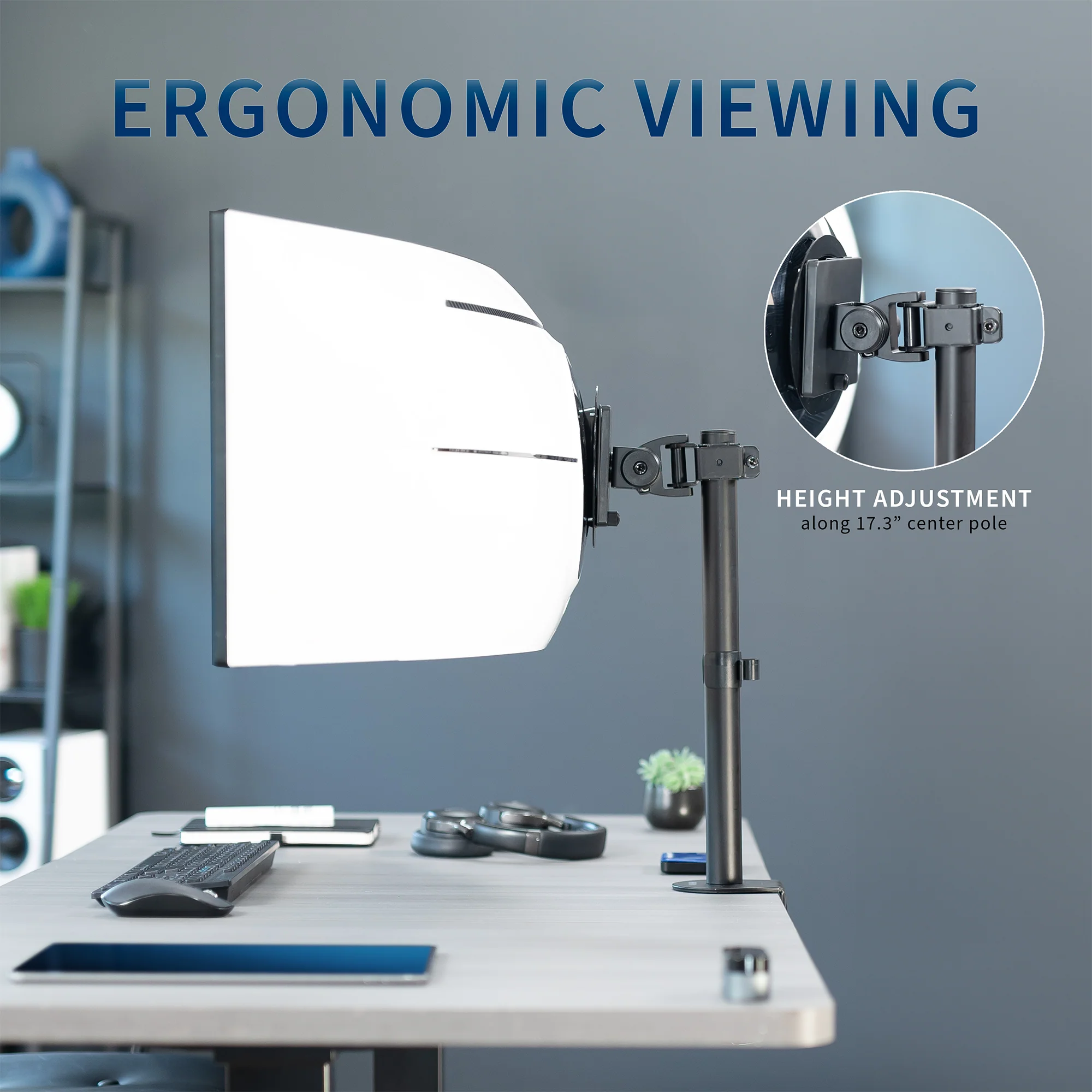 Single Ultrawide Monitor Desk Mount - Up to 49" Screens - Image 6