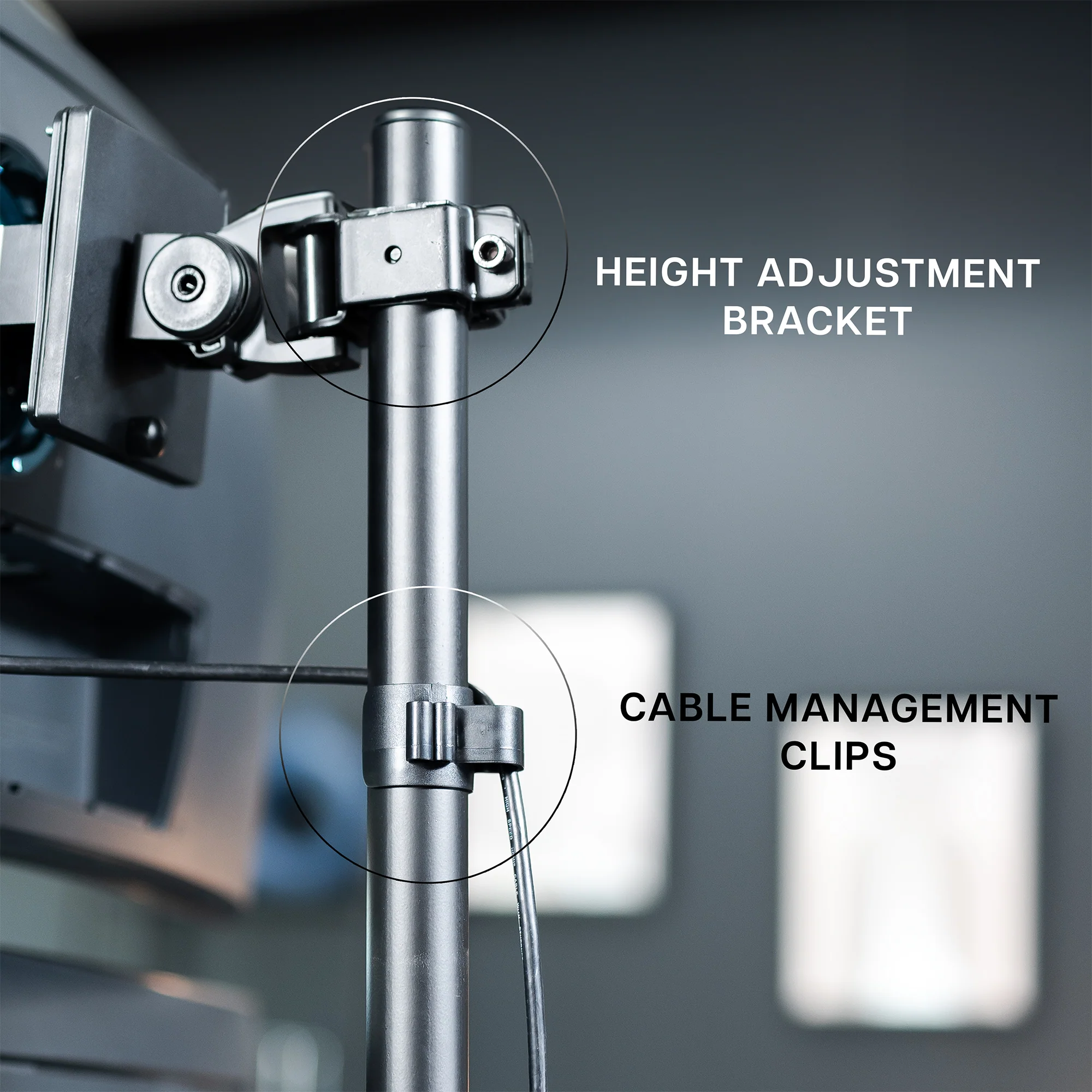 Single Ultrawide Monitor Extra Tall Desk Mount - Up to 49" Screens - Image 11