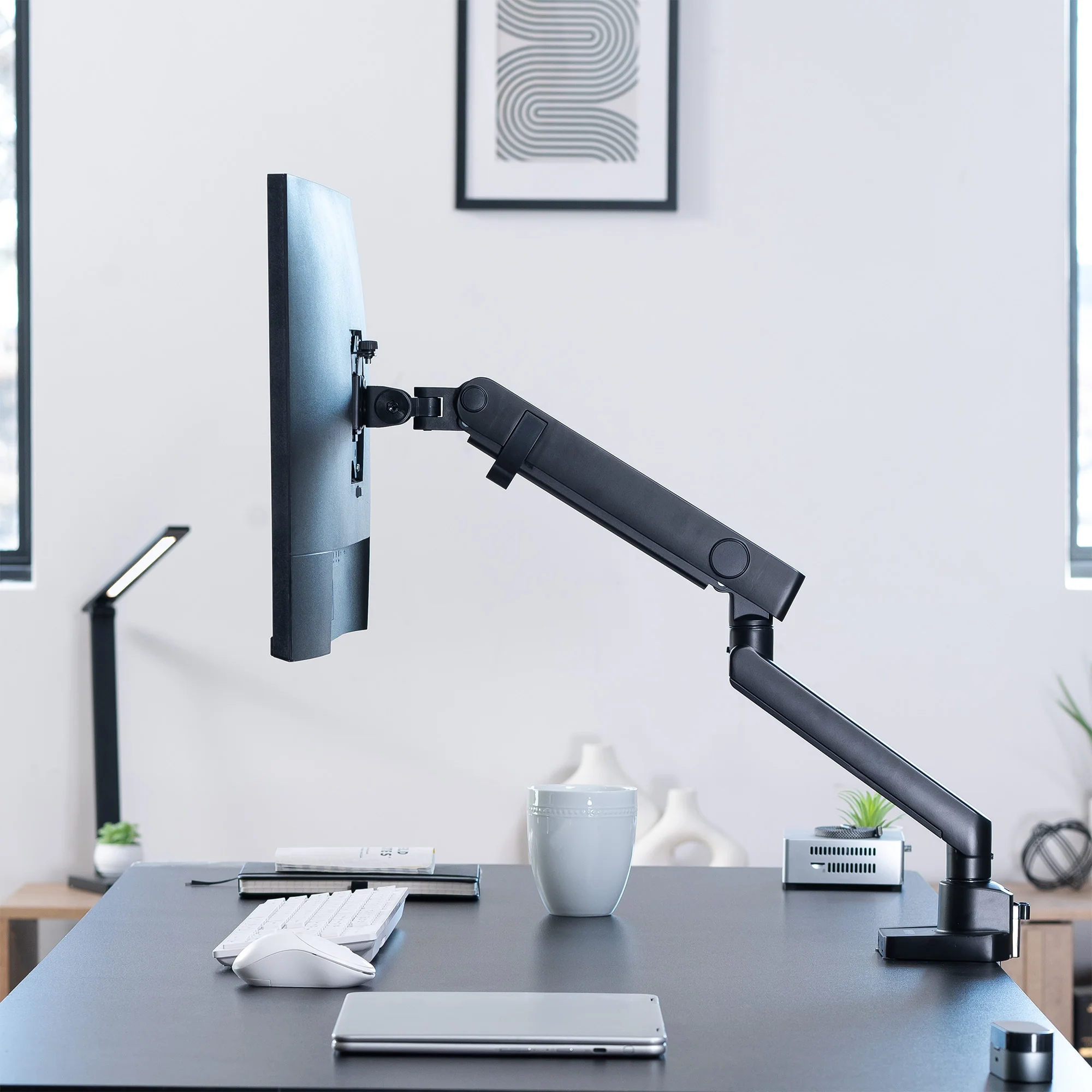 Mechanical Arm Single 17" to 40" Monitor Desk Mount - Image 6