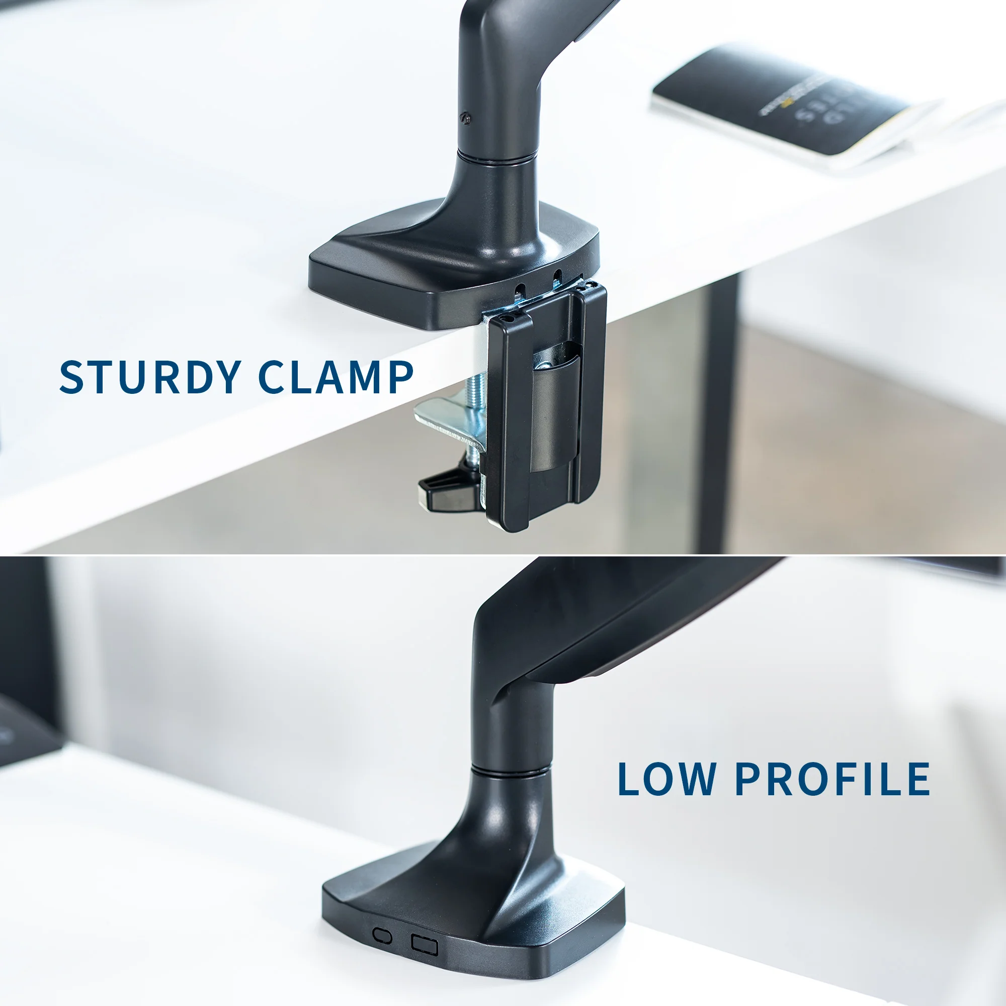 Pneumatic Arm Single Ultrawide Monitor Desk Mount - Up to 40" Screens - Image 8