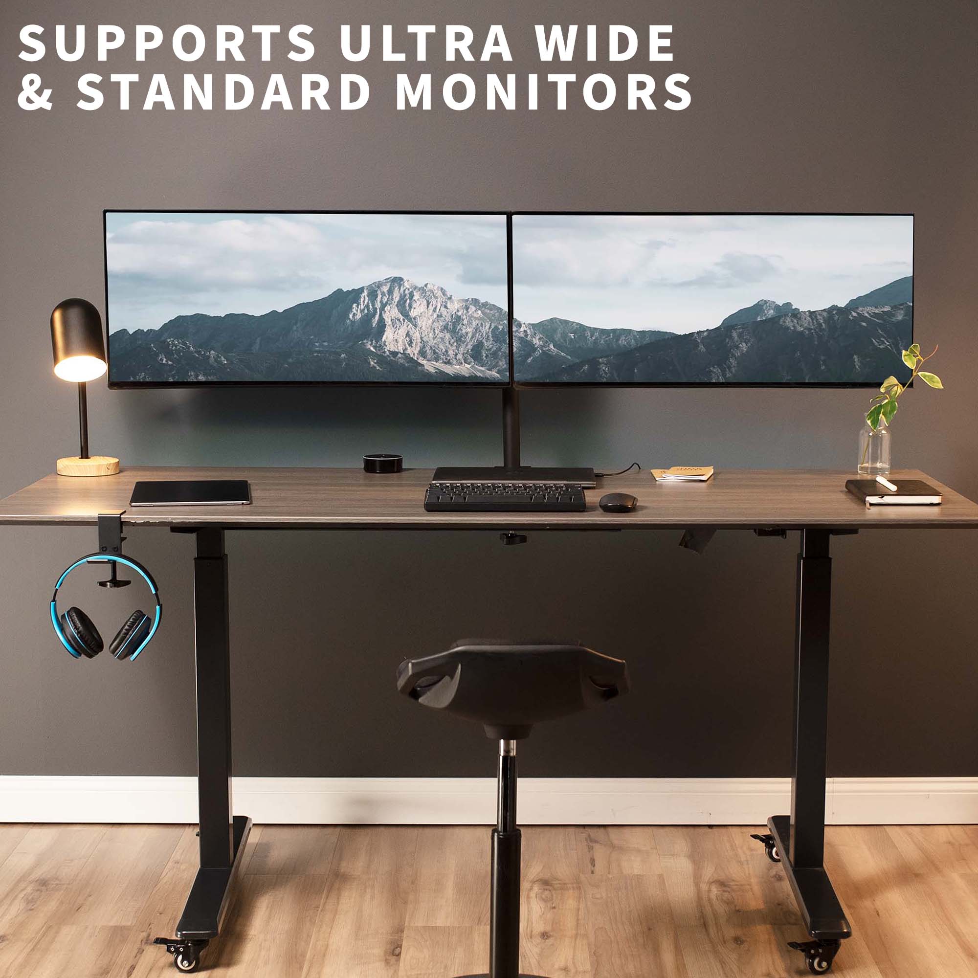 Dual 13" to 34" Monitor Desk Mount - Image 3