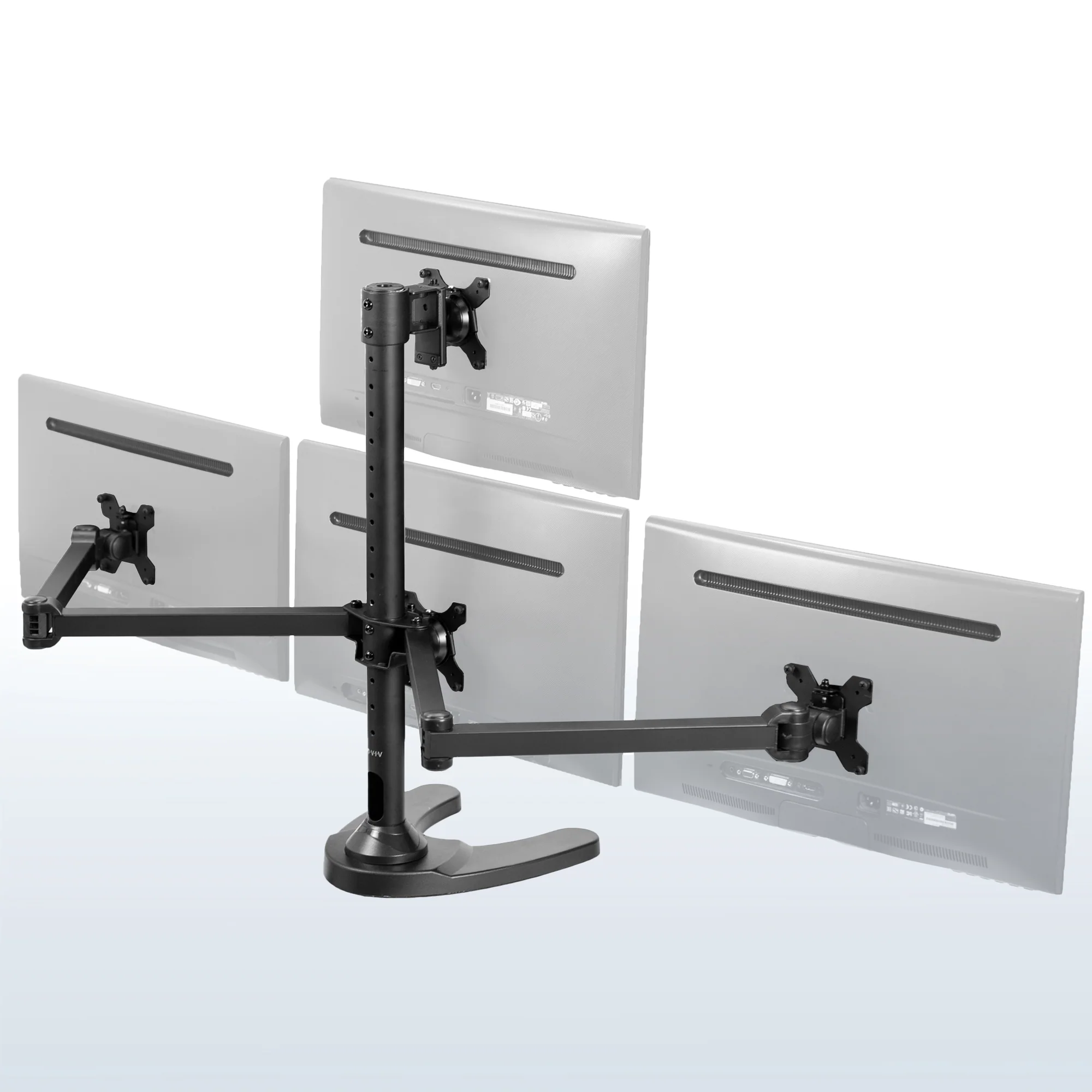 Quad 13” to 32” Monitor Desk Stand