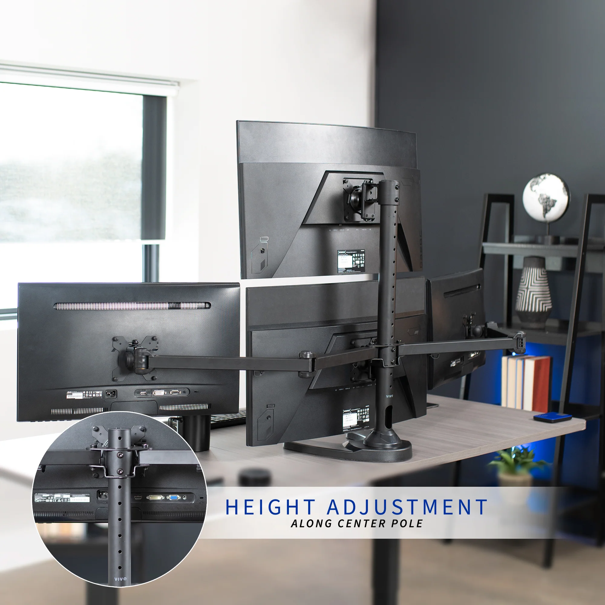 Quad 13” to 32” Monitor Desk Stand - Image 8