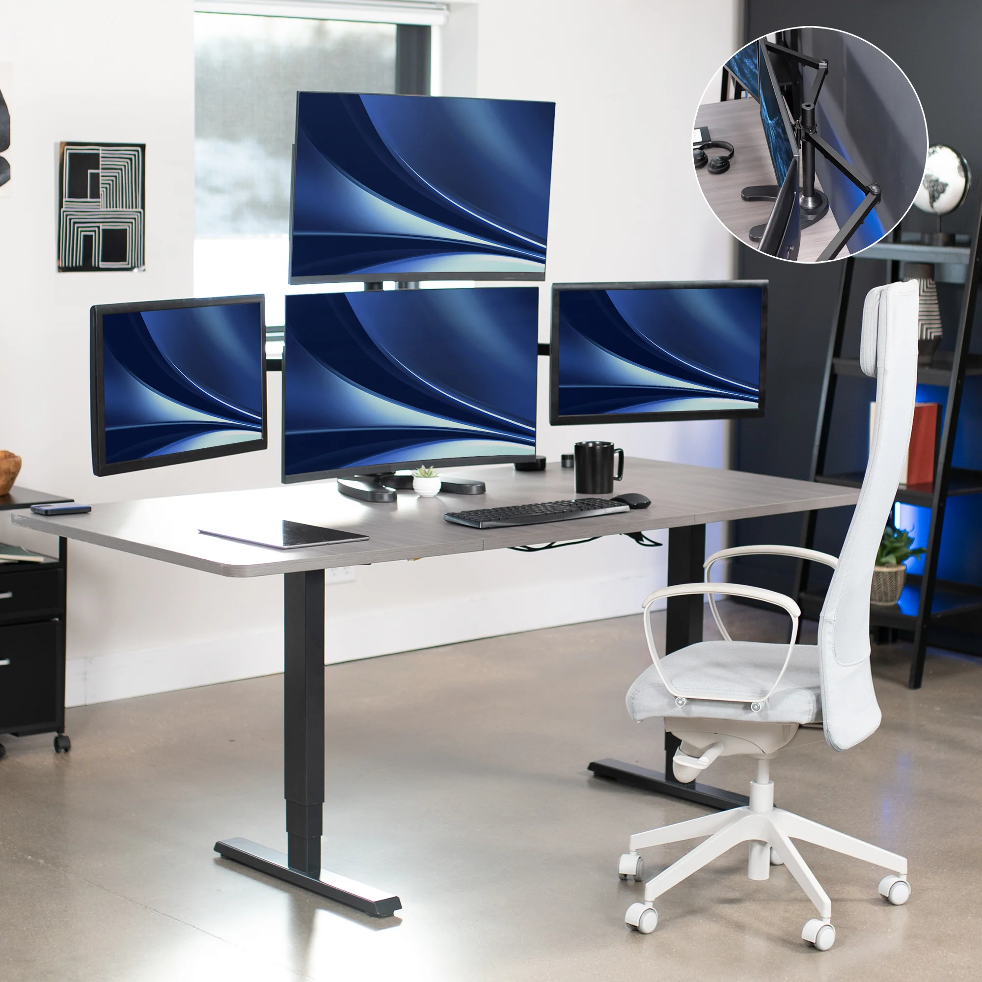 Quad 13” to 32” Monitor Desk Stand - Image 9