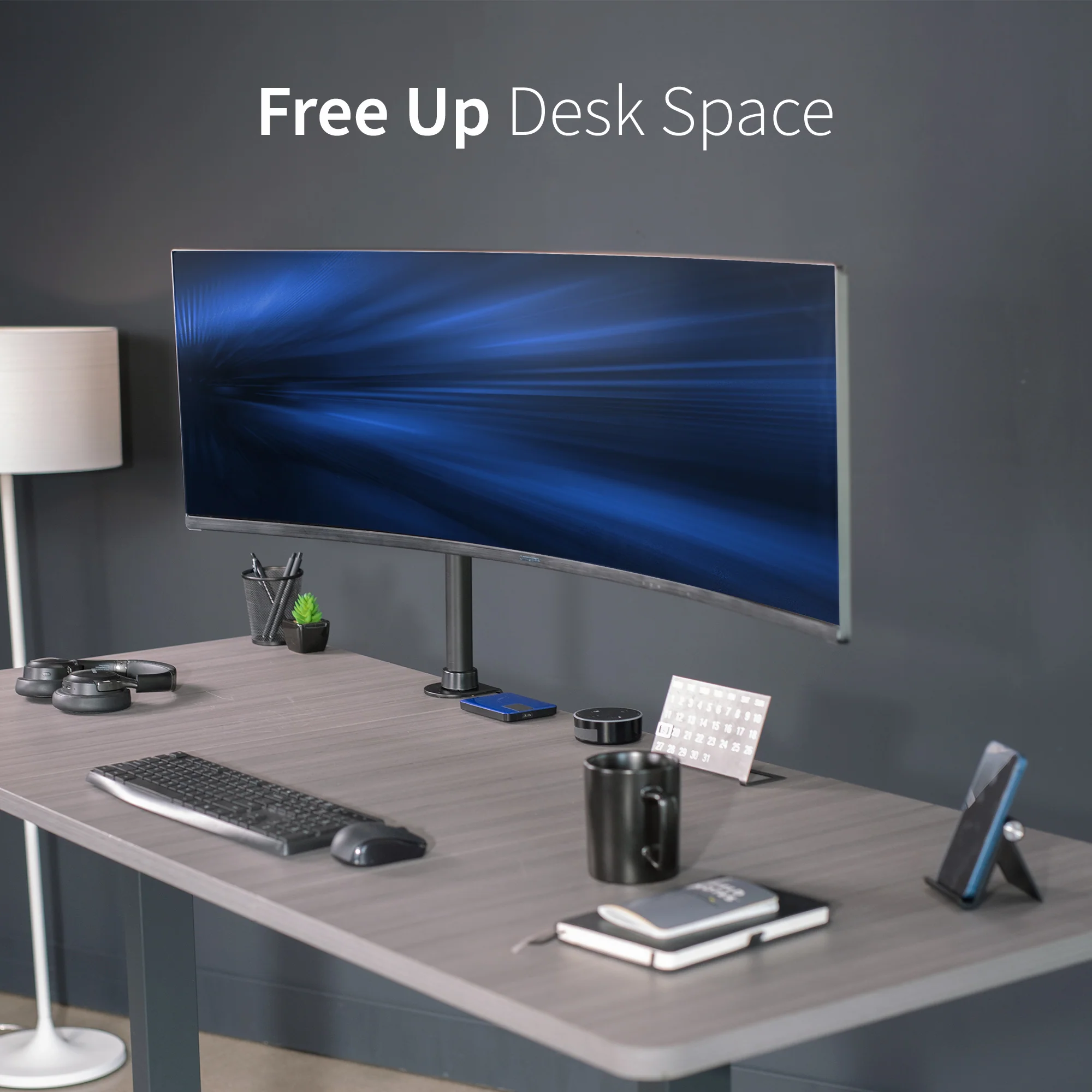 Single Ultrawide Monitor Desk Mount - Up to 45" Screens - Image 7