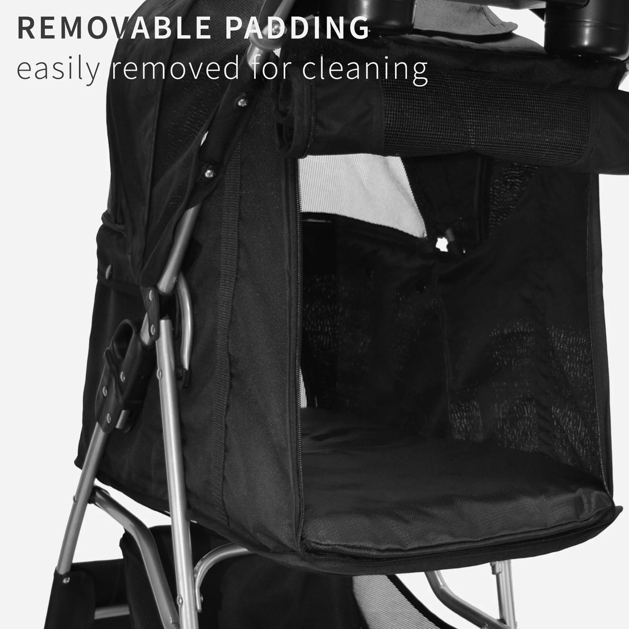 Four Wheel Pet Stroller - Image 4