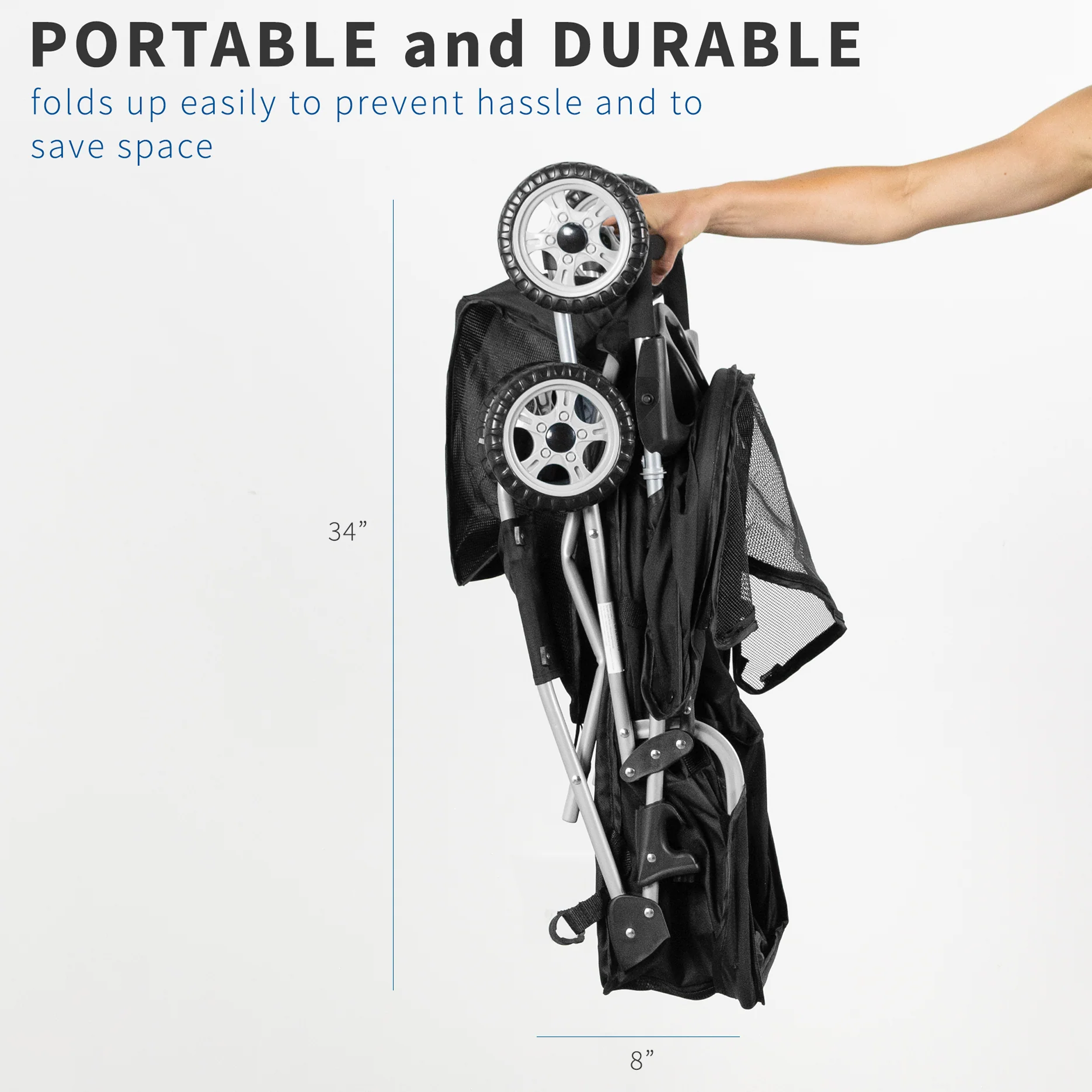 Four Wheel Pet Stroller - Image 7