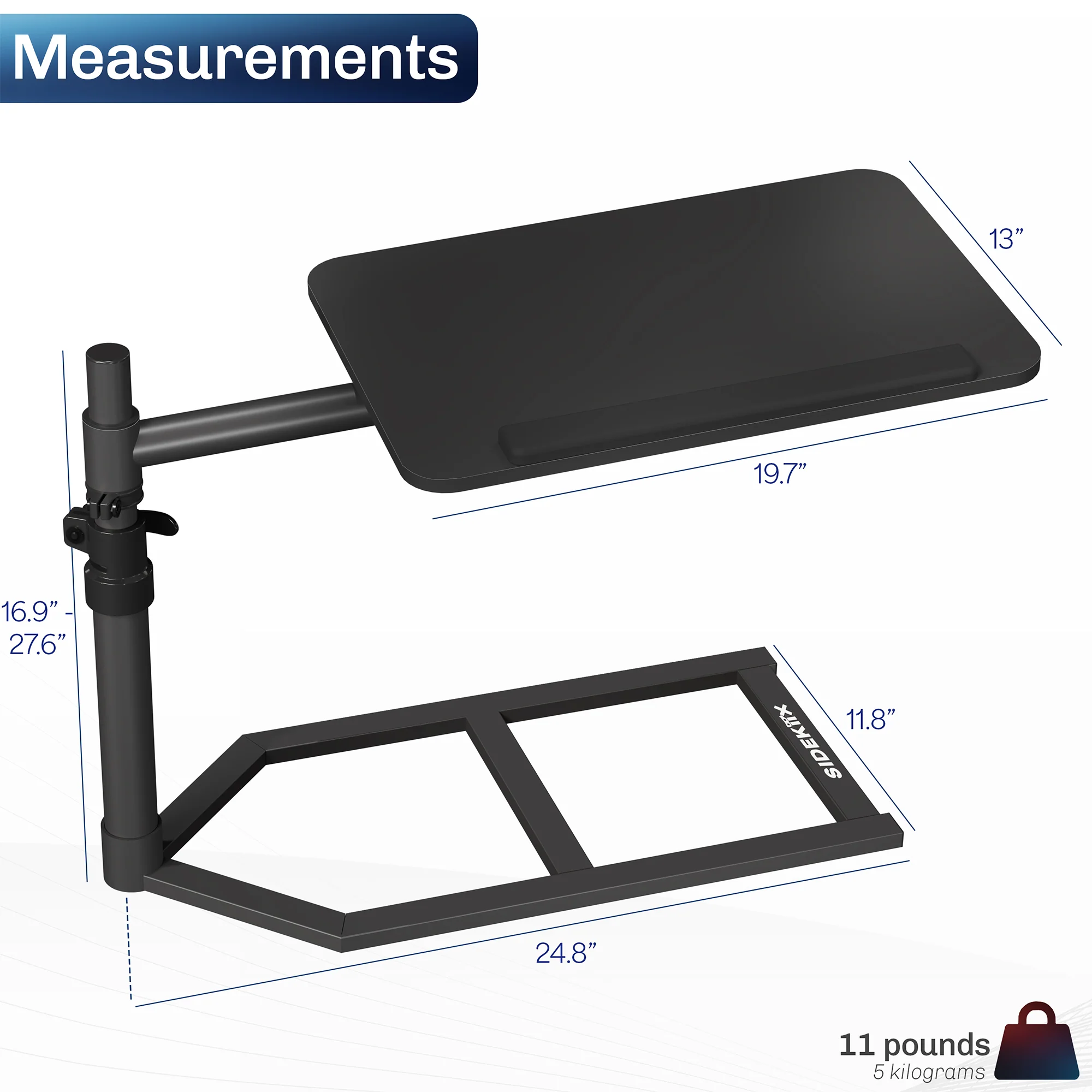 Sidekiix by VIVO Under Mattress Desk - Image 3